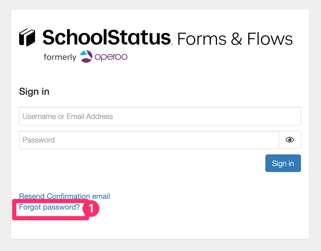 How to Reset Your Password in Forms & Flows – Operoo